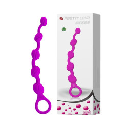 Marble Collection Anal Beads Medium Purple