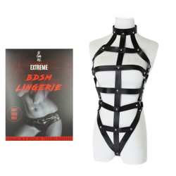 Arnês corporal BDSM em Pele