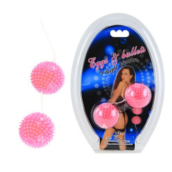 BOLAS VAGINAIS ROSA SPIKY