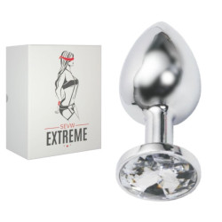 Buttplug Rosebud Dourado com Cristal Vermelho – Pequeno